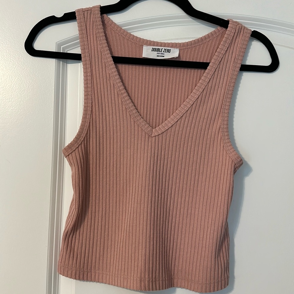 Double Zero brand, size small v neck crop top